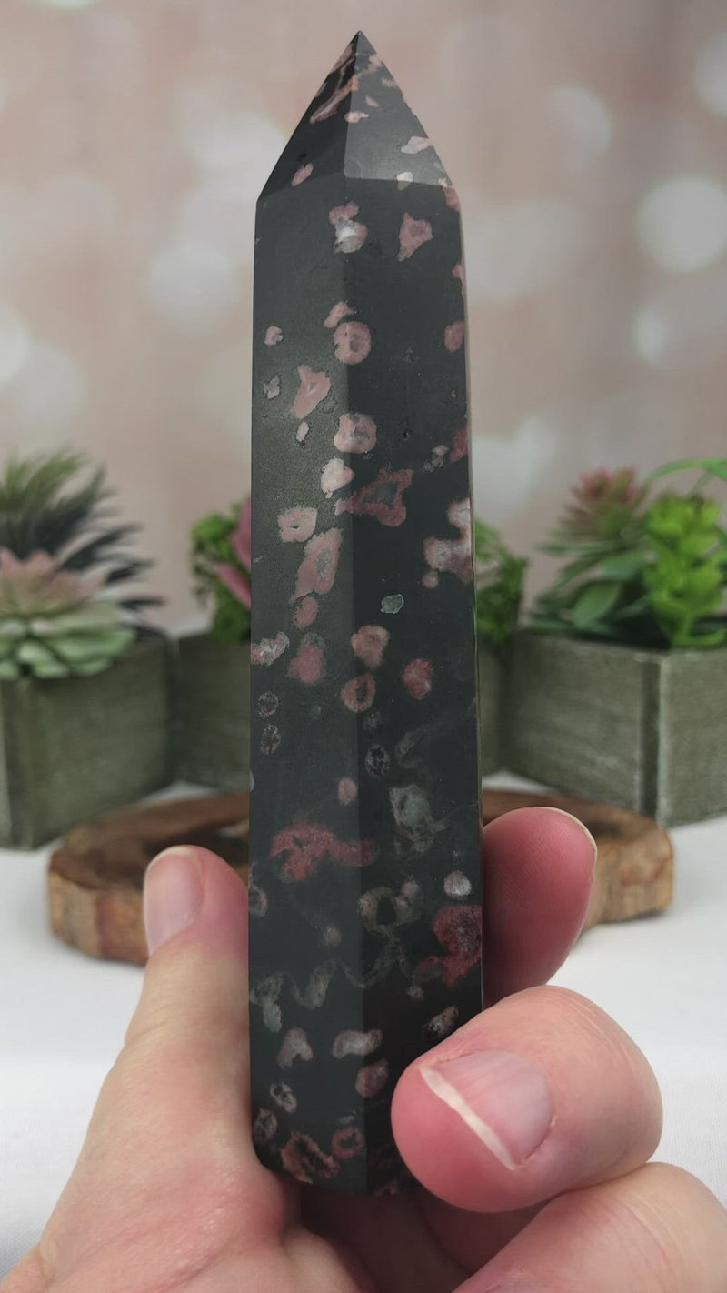 Plum Blossom Jasper Tower