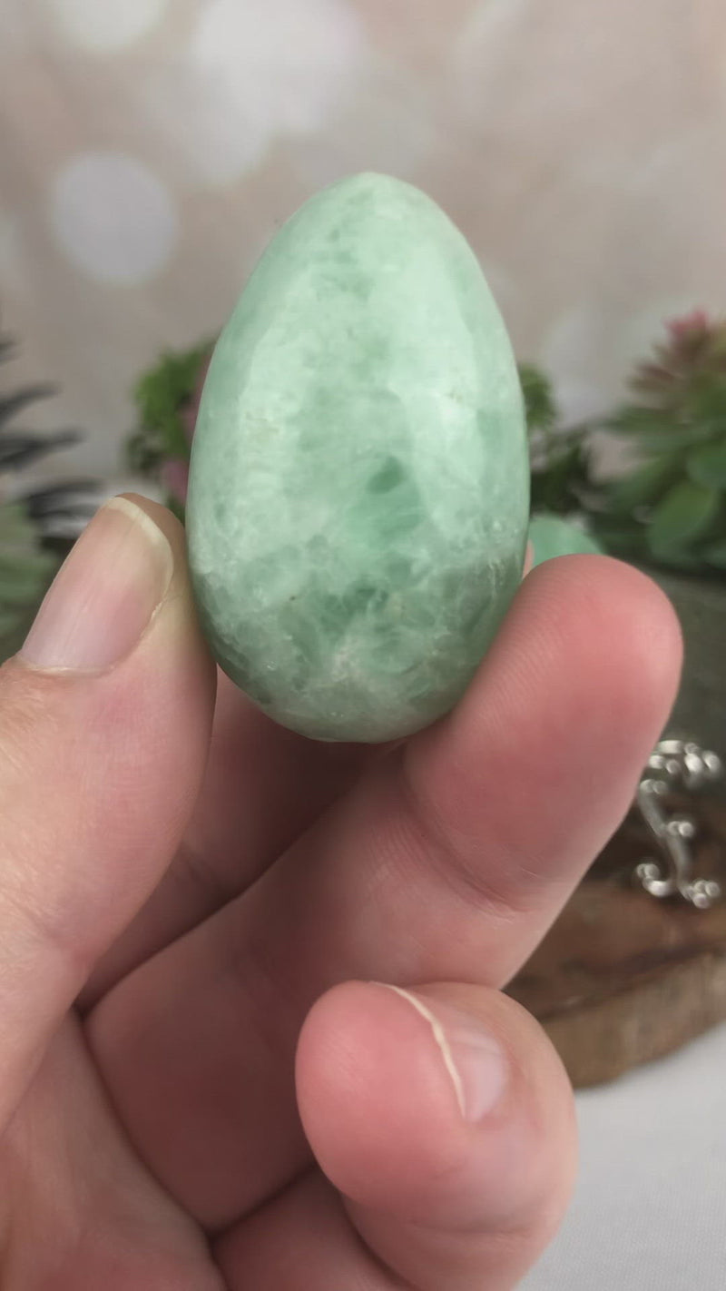 Green Fluorite Egg