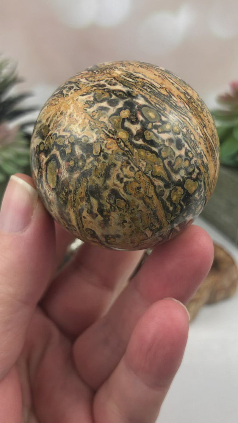 LEOPARD SKIN JASPER SPHERE