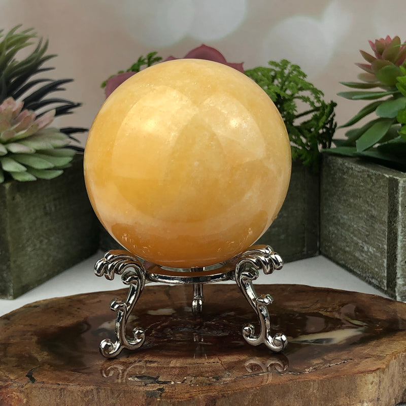 Orange Calcite Sphere 